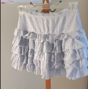 NWT-AE High-Waisted Ruffle Mini Skort